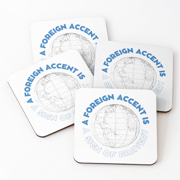 Item preview, A foreign accent is a sign of bravery. designed and sold by multilingualaus.