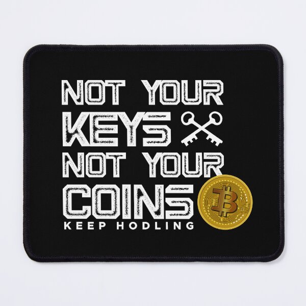 Item preview, Not your keys not your coins No.2 white designed and sold by angelisart.