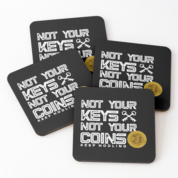 Item preview, Not your keys not your coins No.2 white designed and sold by angelisart.