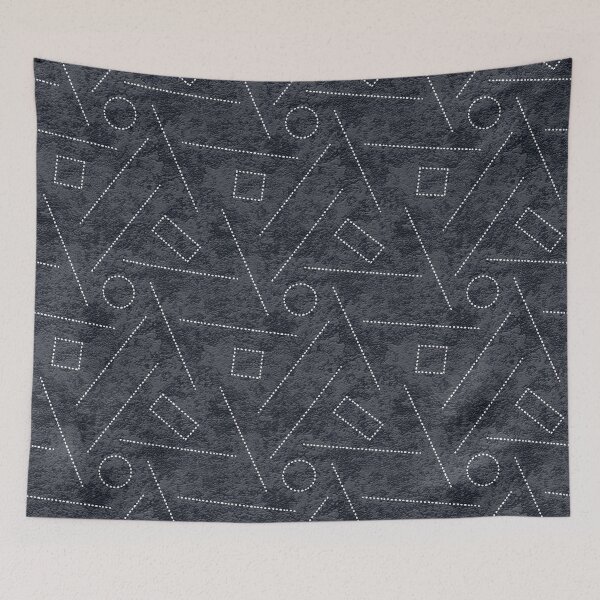 Item preview, Geometric shapes on a black background designed and sold by Olha Volokhova.