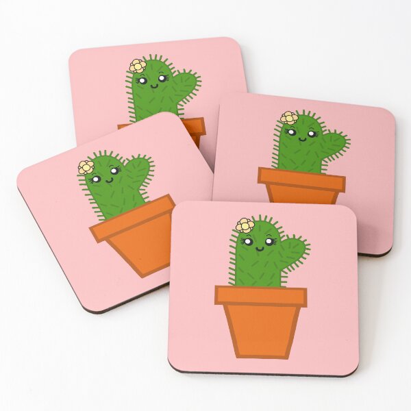 Item preview, Cute cactus-pink background designed and sold by charmednight.