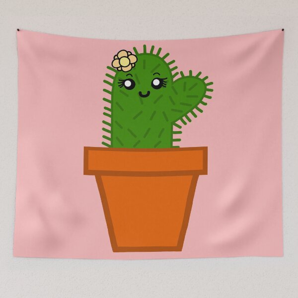 Item preview, Cute cactus-pink background designed and sold by charmednight.
