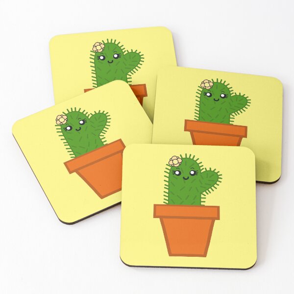 Item preview, Cute cactus-yellow background designed and sold by charmednight.