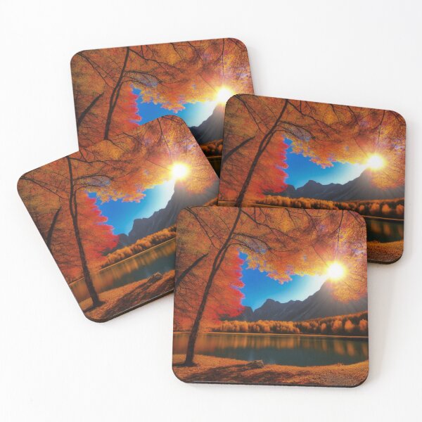 Item preview, Mountain Lake-Autumn designed and sold by OnigiriSuiko.
