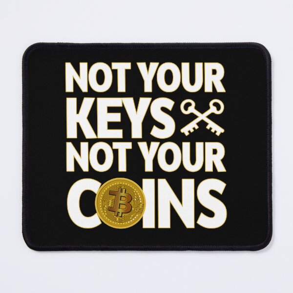 Item preview, Not your keys not your coins No.3 white designed and sold by angelisart.