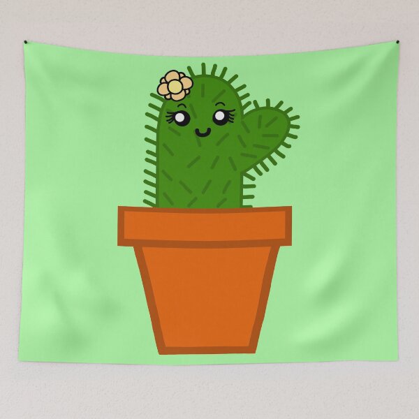 Item preview, Cute cactus-green background designed and sold by charmednight.