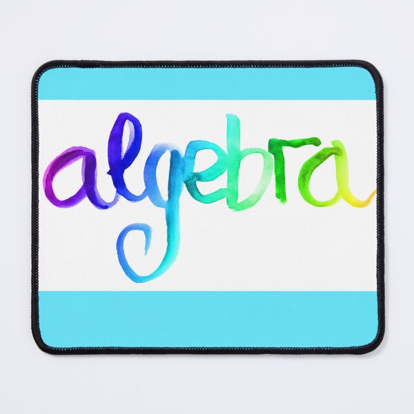 Item preview, algebra lettering | algebra watercolor lettering designed and sold by lausn.