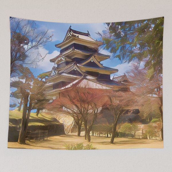 Item preview, Outstanding Japanese Matsumoto Black Castle Art Picture - Cartoon designed and sold by XIX361ART.