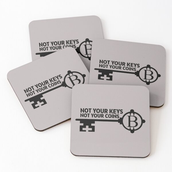 Item preview, Not your keys not your coins sticker No1 designed and sold by angelisart.