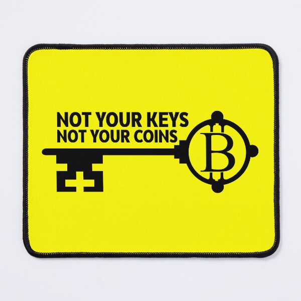 Item preview, Not your keys not your coins sticker No1 designed and sold by angelisart.