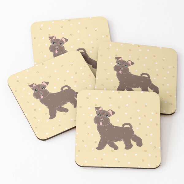Item preview, Cute Brown Miniature Schnauzer designed and sold by Lulupainting.