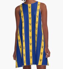 Barbados Flag Products A-Line Dress