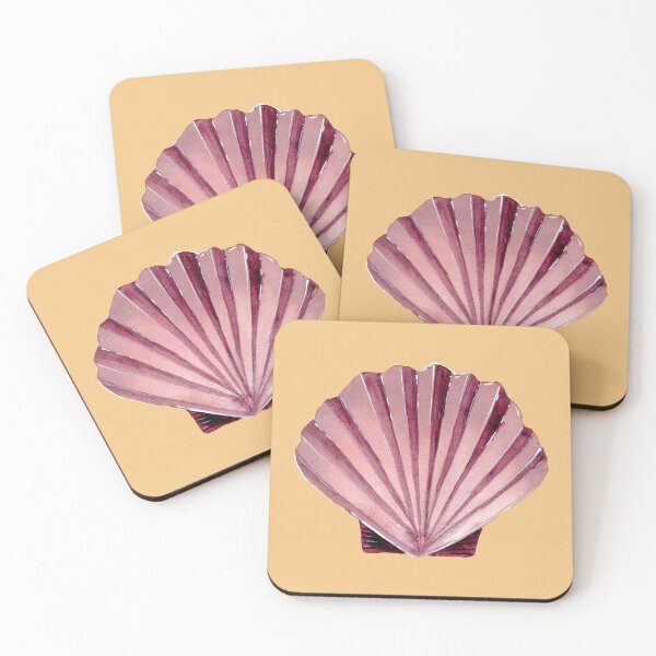 Item preview, Pink Seashell - Watercolour Illustration designed and sold by Pattokarts.