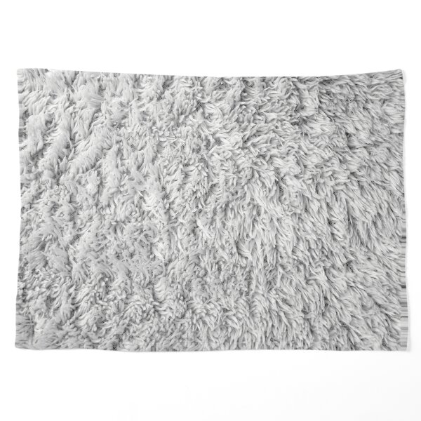 White Fluffy Texture Pet Blanket for Sale by pinkal