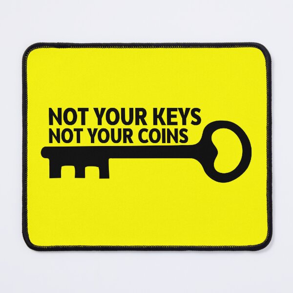 Item preview, Not your keys not your coins sticker No 4 designed and sold by angelisart.