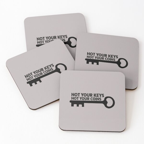Item preview, Not your keys not your coins sticker No 4 designed and sold by angelisart.