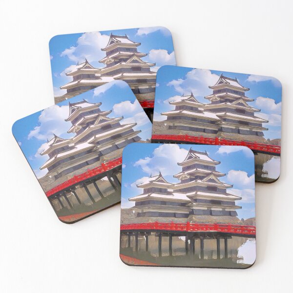 Item preview, Beautiful Snowy Matsumoto Castle in Winter Japan Picture Art - Cartoon designed and sold by XIX361ART.