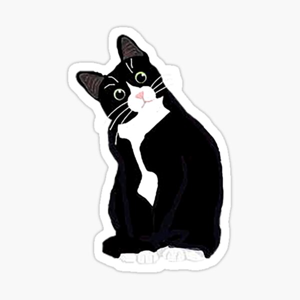 Tuxedo Cat Sticker For Sale By Zarloul Redbubble 0100