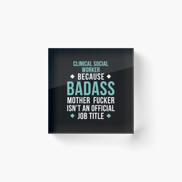 Item preview, Badass Clinical Social Worker Professions designed and sold by aryagiri.