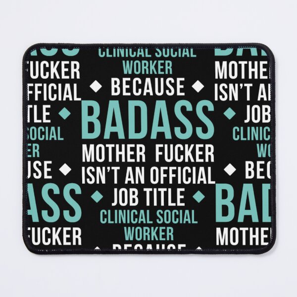 Item preview, Badass Clinical Social Worker Professions designed and sold by aryagiri.