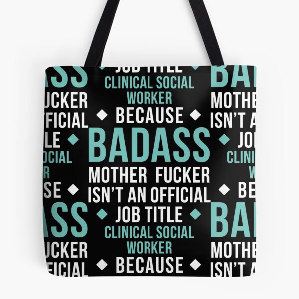 Item preview, Badass Clinical Social Worker Professions designed and sold by aryagiri.