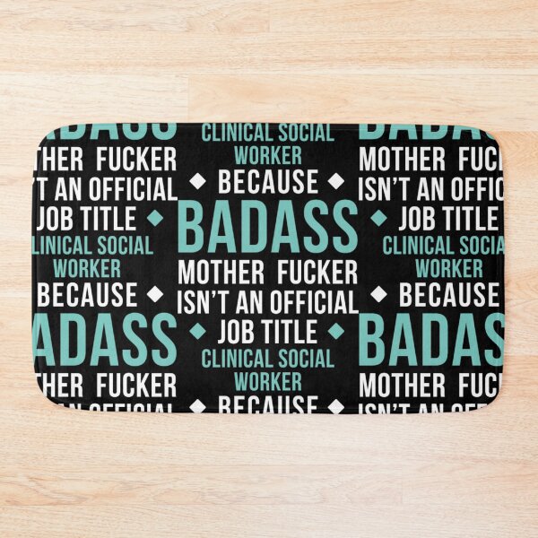 Item preview, Badass Clinical Social Worker Professions designed and sold by aryagiri.