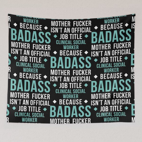 Item preview, Badass Clinical Social Worker Professions designed and sold by aryagiri.