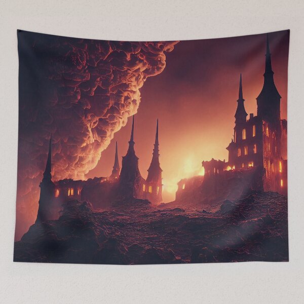 Item preview, Satan's Palace designed and sold by OccultDreams.