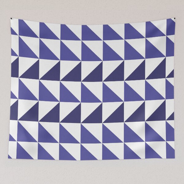 Item preview, Purple Blue Geometric Triangles designed and sold by Nisha Prabhu.