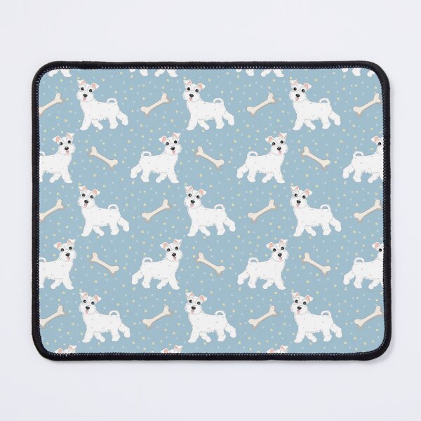 Item preview, Cute White Miniature Schnauzer designed and sold by Lulupainting.