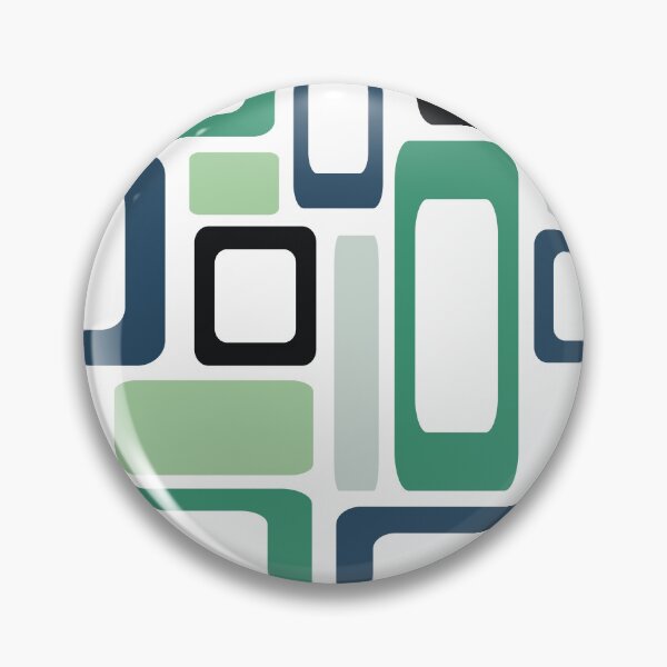 Item preview, Patrón vintage de cuadrados gráficos - verde turquesa azul blanco gris designed and sold by Graphic-Color.