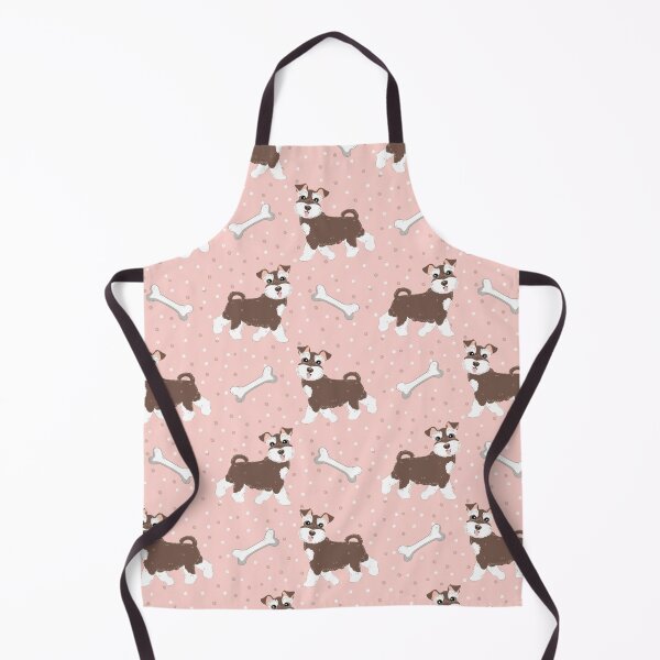 Item preview, Cute Brown and White Miniature Schnauzer designed and sold by Lulupainting.