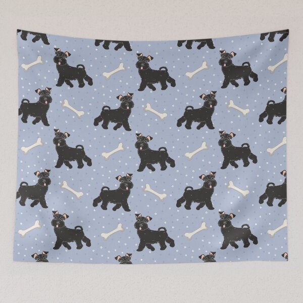 Item preview, Cute Black Miniature Schnauzer designed and sold by Lulupainting.