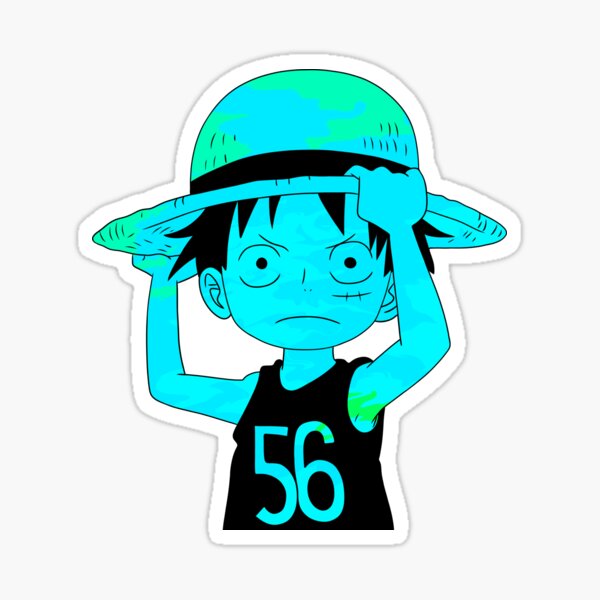 Holiday Luffy Sticker for Sale by LunarDesigns14