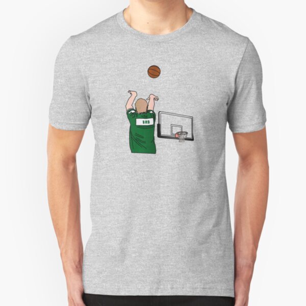 Bird 3-Point Warm Up Shoulder Cannon Slim Fit T-Shirt