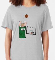 Bird 3-Point Warm Up Shoulder Cannon Slim Fit T-Shirt