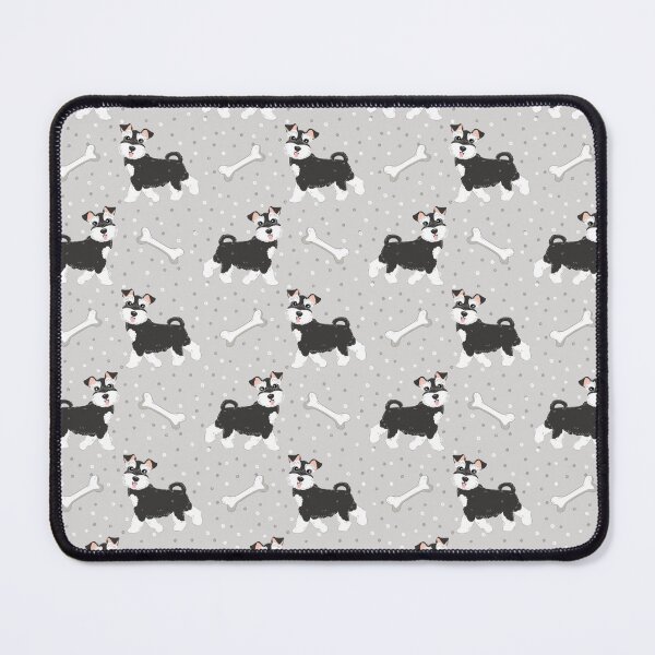 Item preview, Cute Black and White Miniature Schnauzer designed and sold by Lulupainting.