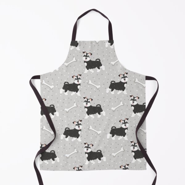 Item preview, Cute Black and White Miniature Schnauzer designed and sold by Lulupainting.