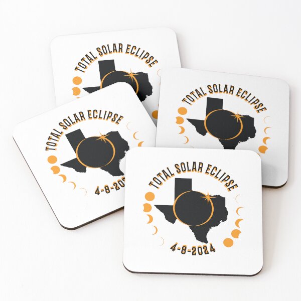Item preview, Texas Total Solar Eclipse Path 2024 Eclipse Souvenir  designed and sold by The Junto Shop.
