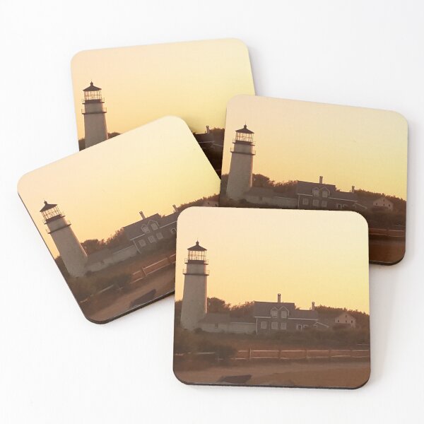 Item preview, Lighthouse at sunset landscape Cape Cod Wellfleet  designed and sold by SarahsEmporium.