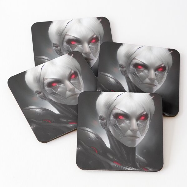 Item preview, Anger | Angry cyborg face designed and sold by sci-fAI.