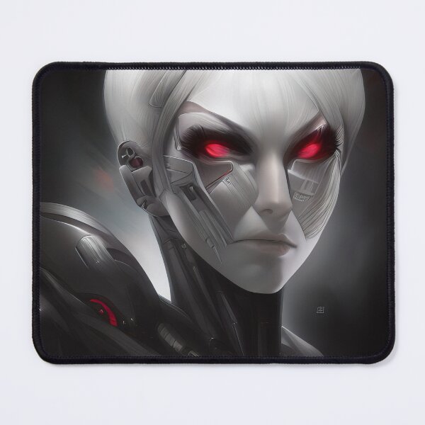 Item preview, Anger | Angry cyborg face designed and sold by sci-fAI.