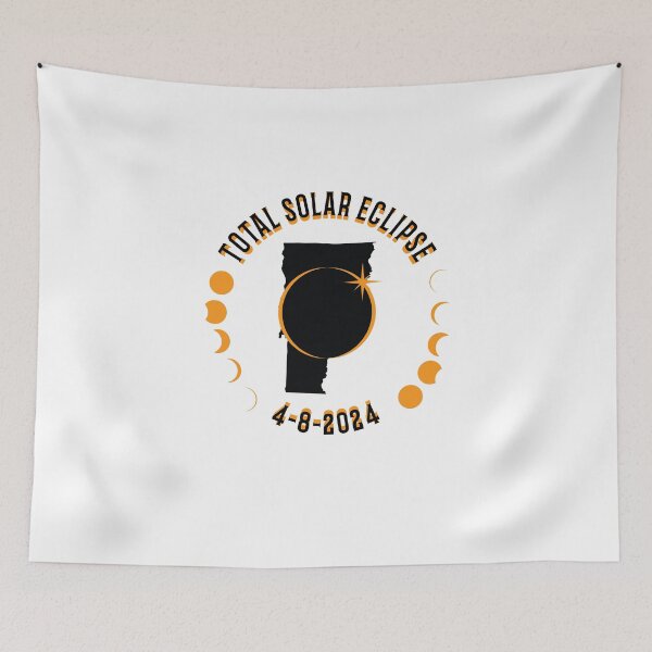 Item preview, Vermont Total Solar Eclipse Path 2024 Eclipse Souvenir designed and sold by The Junto Shop.