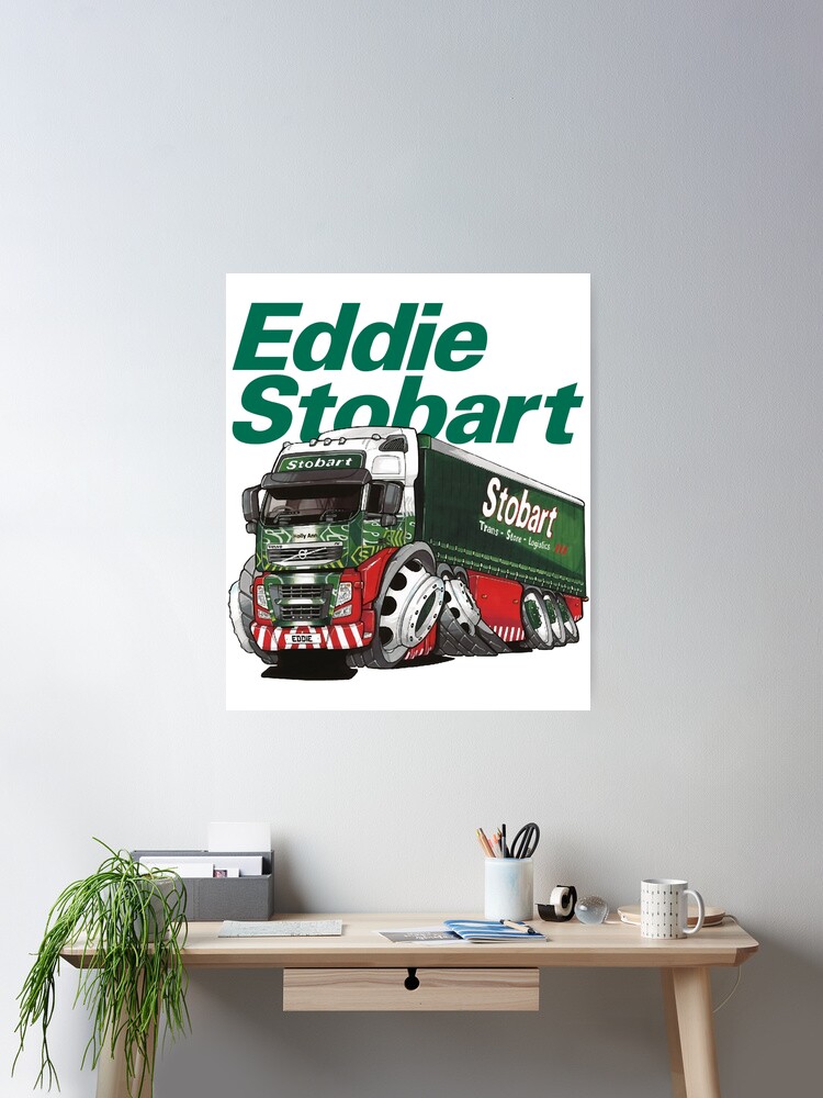 T-shirt Noir Eddie Stobart Homme XL – Camion Graphique – Coton 100%