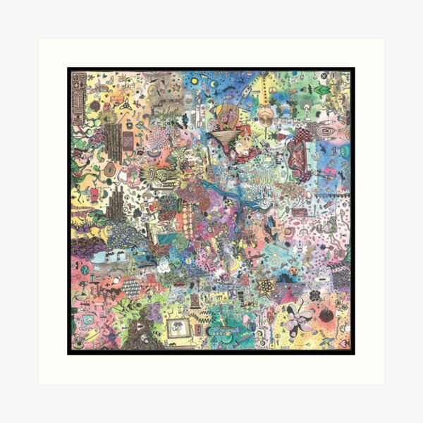 when you go round a corner and fall into a bin (coloured) Art Print