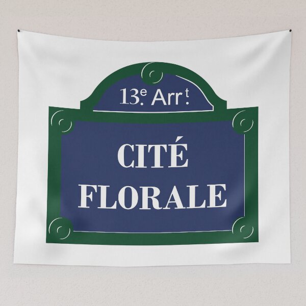 Item preview, Panel Cité Florale 13th Arrondissement Paris designed and sold by BubbleManShop.