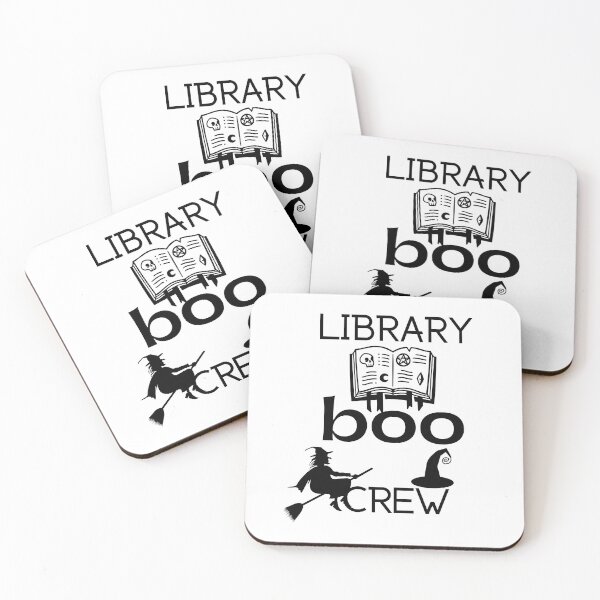 Item preview, library boo crew halloween designed and sold by Inspirely.