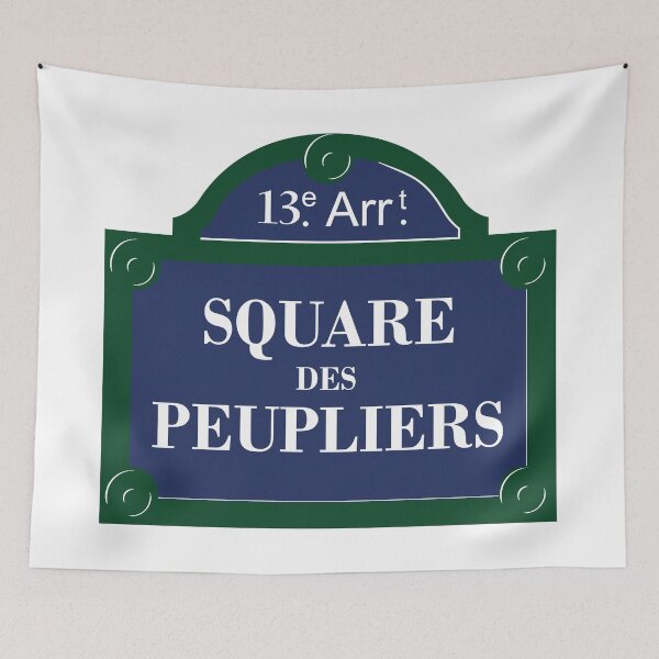 Item preview, Panel Square des Peupliers 13th Arrondissement Paris designed and sold by BubbleManShop.