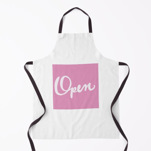 Item preview, Open sign pink background white writing designed and sold by Antique-Gifts.