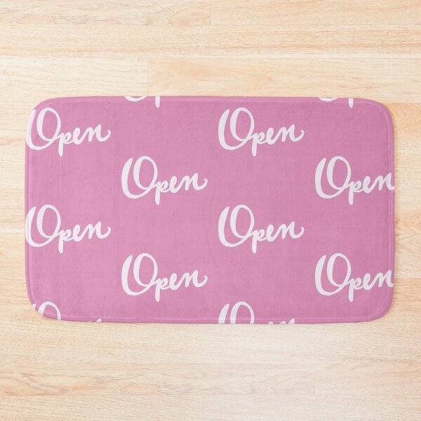 Item preview, Open sign pink background white writing  designed and sold by Antique-Gifts.